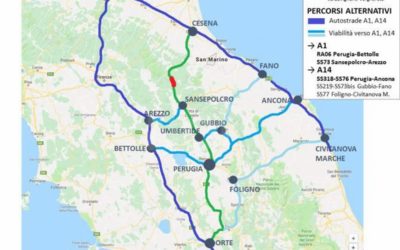 E45 “ORTE-RAVENNA” – RIAPERTURA AL TRAFFICO DEL VIADOTTO PULETO – SOLO VEICOLI LEGGERI