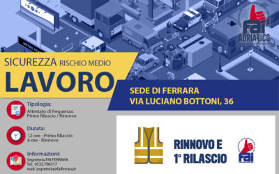 CORSO SICUREZZA LAVORO RILASCIO E RINNOVO