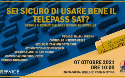 MEETING GRATUITO IN ZOOM SULLE FUNZIONI DI CONTROLLO DEL TELEPASS SAT.