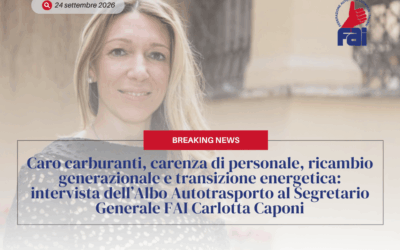 Intervista dell’Albo Autotrasporto al Segretario Generale FAI Carlotta Caponi